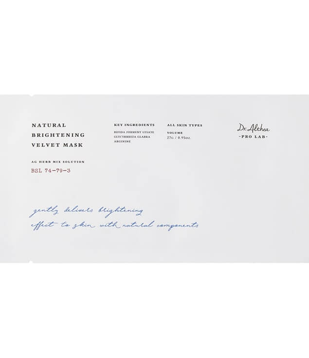 DR.ALTHEA | NATURAL BRIGHTENING VELVET MASK